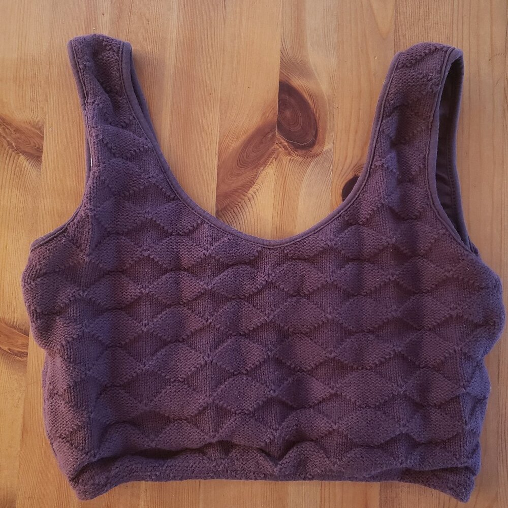 Diamond Knit Crop Top